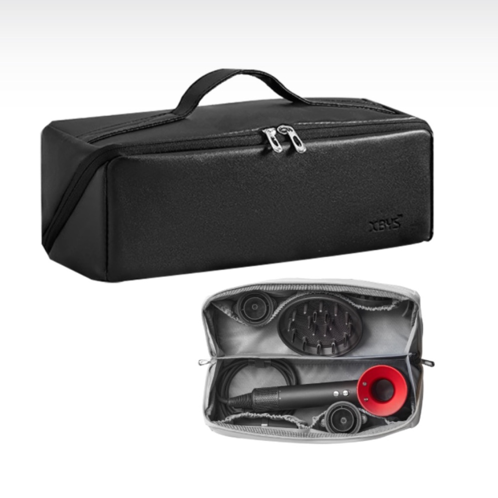 Black Travel Bag for Dyson AirWrap & Shark Flexstyle HairStyling Tools